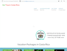 Tablet Screenshot of gotourscostarica.com